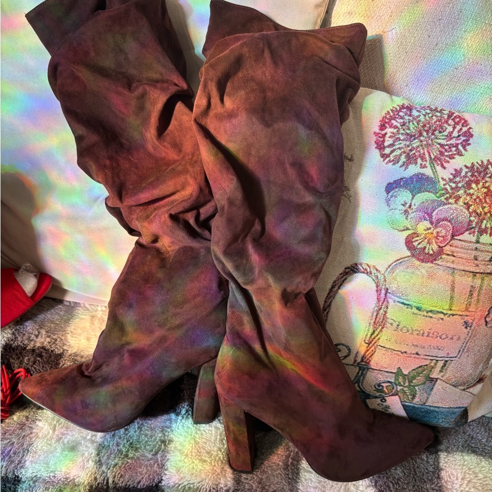 KAYLEEN By Los Angeles Multicolor Heeled Boots